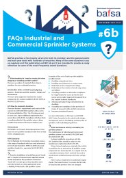 FAQs Industrial and commercial sprinkler systems