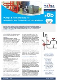 Pumps and pumphouses for industrial and commercial installations