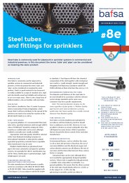 Steel tube and fittings for sprinkler systems