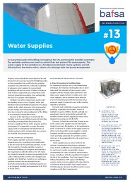 Water supplies