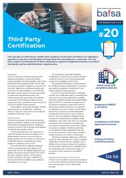 Third party certification