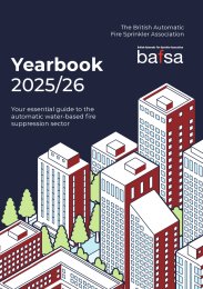 British Automatic Fire Sprinkler Association yearbook 2025/26