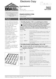 Stramit Industries Ltd. Stramtile roofing system