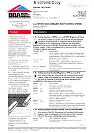 Soprema (UK) Ltd. Elastophene and Sopralene roof covering systems. Second issue