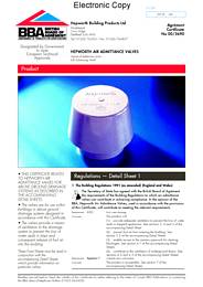 Hepworth Building Products Ltd. Hepworth air admittance valves