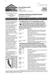 Powerwall Systems Ltd. Powerwall external wall insulation systems. Second issue