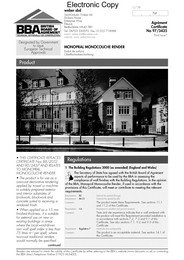 Snowcem. Cemrend decorative render. 3rd issue