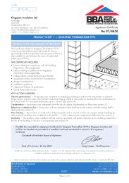 Kingspan Insulation Ltd. Kingspan Thermafloor TF70