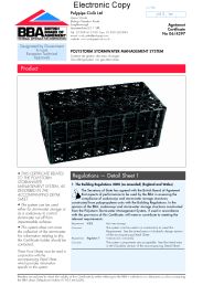 Polypipe Civils Ltd. Polystorm stormwater management system - The ...