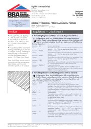 Rigidal Systems Limited. Rigidal Systems roll-formed aluminium profiles. 3rd issue