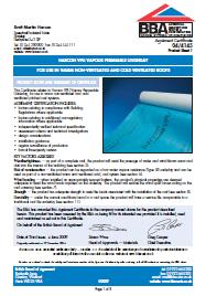 Brett Martin Harcon. Harcon VPU vapour permeable underlay. For use in ...