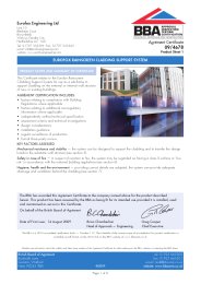 Eurofox Engineering Ltd. Eurofox rainscreen cladding support system. Product sheet 1