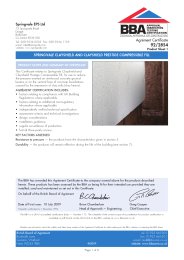 Springvale EPS Ltd. Springvale Clayshield and Clayshield Prestige compressible fill. Product sheet 1