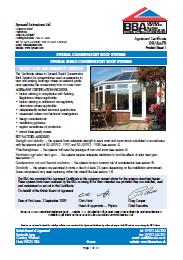 Synseal Extrusions Ltd. Synseal conservatory roof systems. Synseal shield conservatory roof systems. Product sheet 1