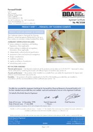Fermacell GmbH. Fermacell dry flooring elements. Product sheet 1