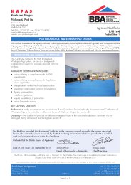 Pitchmastic PmB Ltd. PmB Bridgedeck waterproofing system. Product sheet 1