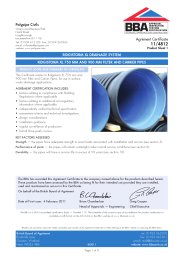 Polypipe Civils. Ridgistorm XL drainage system. Ridgistorm XL 750 mm and 900 mm filter and carrier pipes. Product sheet 1