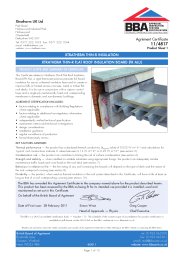 Xtratherm UK Ltd. Xtratherm Thin-R insulation. Xtratherm Thin-R flat roof insulation board (FR ALU). Product sheet 1
