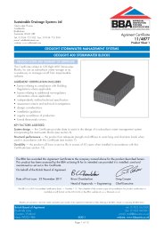 Sustainable Drainage Systems Ltd. GEOlight stormwater management systems. GEOlight 400 stormwater blocks. Product sheet 1