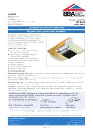 Icopal Ltd. Monarflex gas-resistant membranes. Monarflex RAC gas-resistant membrane. Product sheet 2