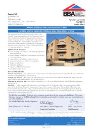 Caparol UK. Caparol external wall insulation systems. Caparol system elements external wall insulation system. Product sheet 1