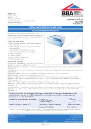 Icopal Ltd. Icopal Dalite rooflights and kerbs. The Dalite Premium rooflight. Product sheet 1