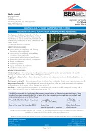 Wolfin Limited. Wolfin single-ply roof waterproofing systems. Cosmofin ...