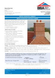 Ibstock Brick Ltd. Ibstock Kevington Chimneys. Ibstock Kevington Faststack Chimney. Product sheet 1
