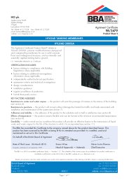 IKO plc. Hyload tanking membranes. Hyload 2000SA. Product sheet 2