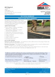 NDC Polipak Ltd. NDC Polipak membranes. Damplas damp-proof membranes ...