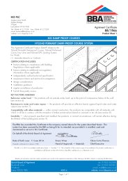 IKO PLC. IKO damp proof courses. Hyload Permabit damp-proof course system. Product sheet 1. 6th issue