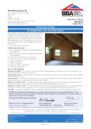 SIP Building Systems Ltd. SIP building systems. SIP loadbearing wall and roof panels. Product sheet 1