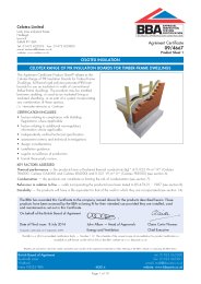 Celotex Limited. Celotex insulation. Celotex range of PIR insulation boards for timber-frame dwellings. Product sheet 1