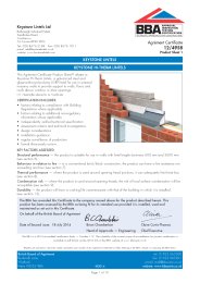 Keystone Lintels Ltd. Keystone Lintels. Keystone Hi-therm Lintels ...