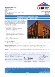 Composites Gurea S.A. Composites Gurea cladding systems. Parklex facade wall cladding panel. Product sheet 1