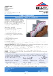 Xtratherm UK Ltd. Xtratherm Safe-R insulation. Xtratherm Safe-R partial fill cavity board. Product sheet 2