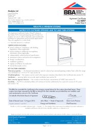 Modplan Ltd. Veka PVC-U window systems. Matrix FS70 outward opening and ...