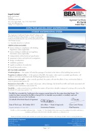 Icopal Limited. Icopal Pour and Roll roof waterproofing. HT roof waterproofing system. Product sheet 1