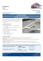 Latchways plc. Latchways WalkSafe. WalkSafe PVCu roof walkways. Product sheet 1
