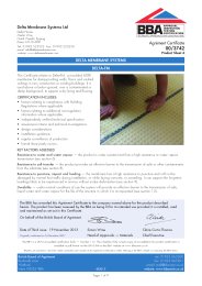 Delta Membrane Systems Ltd. Delta membrane systems. Delta-FM. Product sheet 4