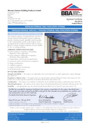 Alumasc Exterior Building Products Limited. Swisslab external wall insulation systems. Swisslab Phenolic and M.R. S finishes external wall insulation systems. Product sheet 3