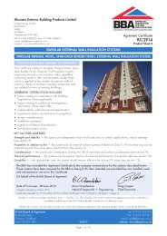 Alumasc Exterior Building Products Limited. Swisslab external wall insulation systems. Swisslab mineral wool, spar-dash render finish, external wall insulation system. Product sheet 4