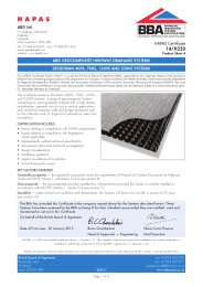 ABG Ltd. ABG geocomposite highway drainage systems. Deckdrain 400S, 700S, 1200S and 2500S systems. Product sheet 4