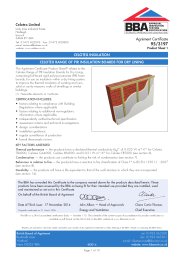 Celotex Limited. Celotex Insulation. Celotex range of PIR insulation boards for dry lining. Product sheet 1