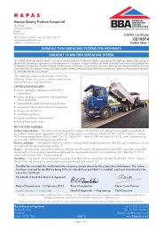 Hanson Quarry Products Europe Ltd. Durafalt thin surfacing systems for highways. Durafalt 14 mm thin surfacing system. Product sheet 1. 2nd issue