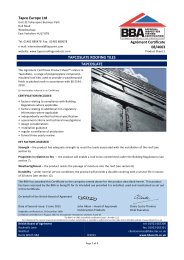 Tapco Europe Ltd. TapcoSlate roofing tiles. TapcoSlate. Product sheet 1