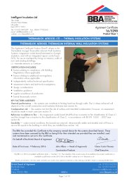 Intelligent Insulation Ltd. Thermablok Aerogel Ltd - thermal insulation systems. Thermablok Aerogel ThermaSlim internal wall insulation systems. Product sheet 1