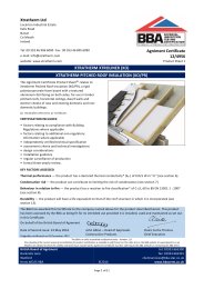 Xtratherm Ltd. Xtratherm Xtroliner (XO). Xtratherm pitched roof insulation (XO/PR). Product sheet 1