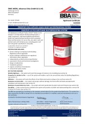 ENKE-WERK, Johannes Enke GmbH and Co KG. Enkopur cold applied liquid roof waterproofing system. Enkopur 1k polyurethane waterproofing system. Product sheet 1