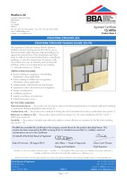 Xtratherm Ltd. Xtratherm Xtroliner (XO). Xtratherm XtroLiner Framing Board (XO/FB). Product sheet 4